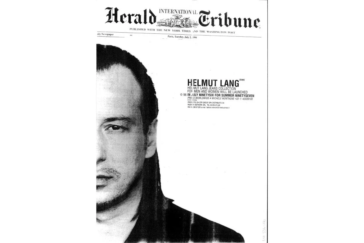 Helmut Lang Jeans Collection Launch Announcement (July 1996)